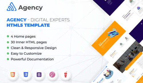 Agnsy - Creative Business & Agency HTML Template