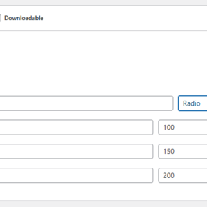 CS WooCommerce Custom Product Option - Admin radio option