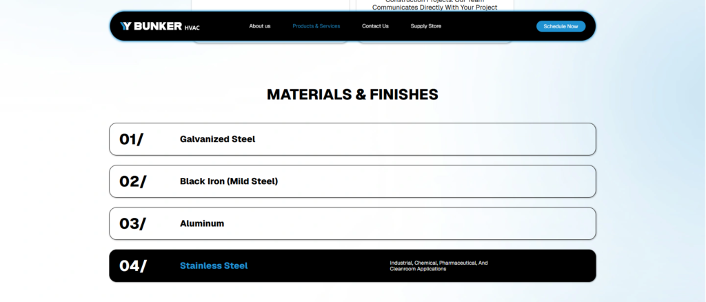 bunker-materials