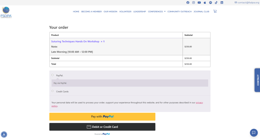 fsdpa-ticket-checkout