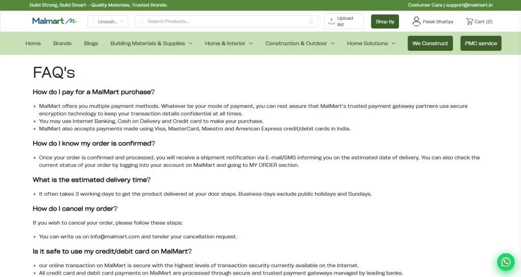malmart-faq